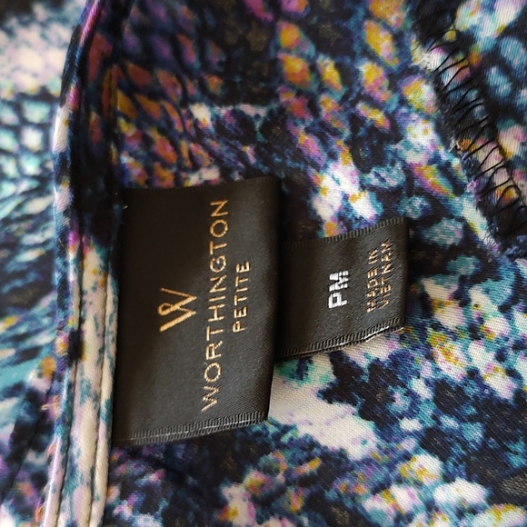 Worthington Petite size PM women's blouse. - Picture 6 of 7